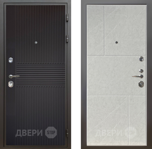 Дверь Шелтер (SHELTER) Комфорт Черная шагрень 9 Гранит лава лайт