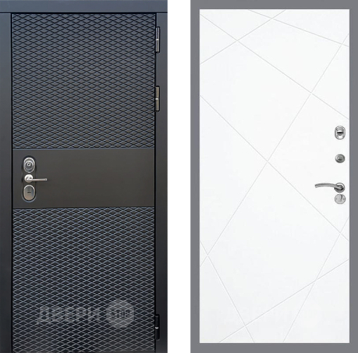Дверь Стоп БЛЭК CISA ФЛ-291 Силк Сноу