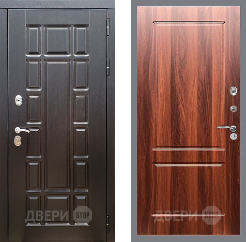 Входная металлическая Дверь Стоп НЬЮ ЙОРК ФЛ-117 Итальянский орех