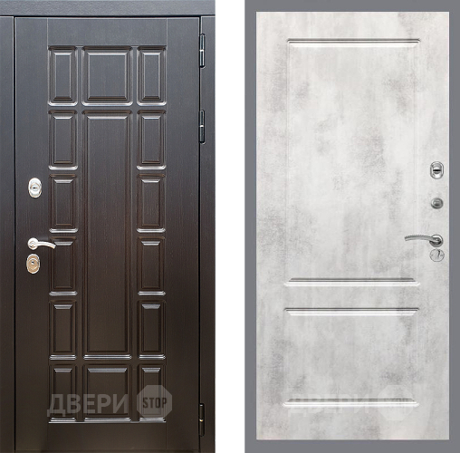 Входная металлическая Дверь Стоп НЬЮ ЙОРК ФЛ-117 Бетон светлый
