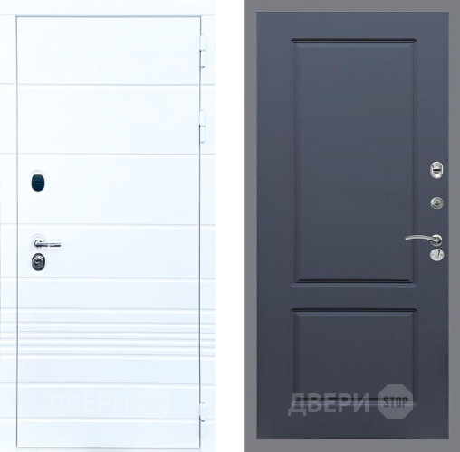 Дверь Стоп ТРЕНДО ФЛ-117 Силк титан