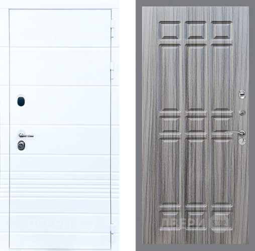 Входная металлическая Дверь Стоп ТРЕНДО ФЛ-33 Сандал грей