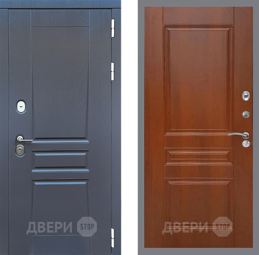 Входная металлическая Дверь Стоп ПЛАТИНУМ ФЛ-243 Итальянский орех