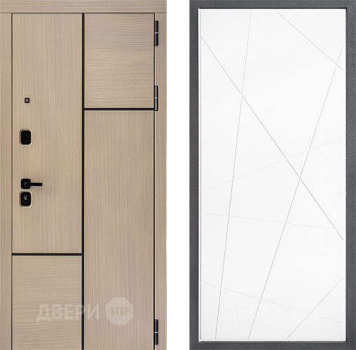 Входная металлическая Дверь Дверной континент ДК-14 ФЛ-655 Белый софт