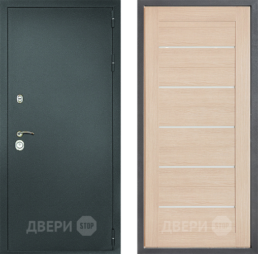 Дверь Дверной континент Рубикон Серебро Дизайн ФЛ-46 Капучино