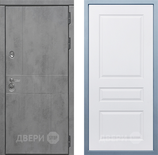 Входная металлическая Дверь Дива МД-48 Д-13 Белый