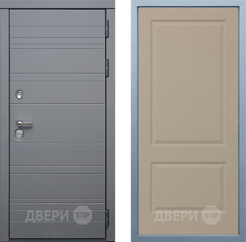 Входная металлическая Дверь Дива МД-39 Д-7 Шампань