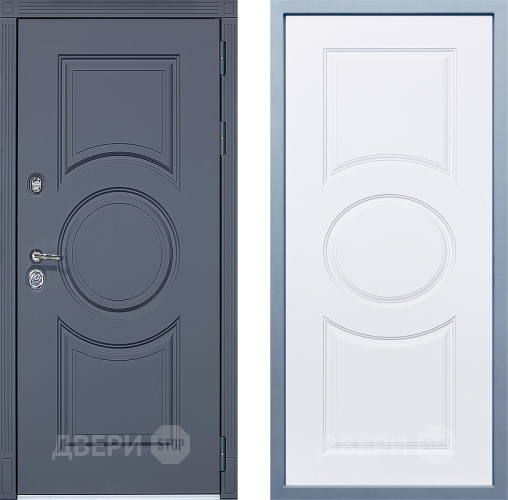 Входная металлическая Дверь Дива МХ-30 STR Д-8 Белый