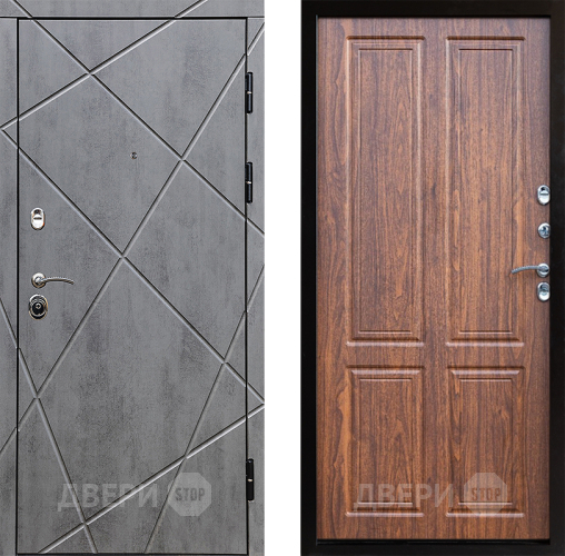 Входная металлическая Дверь Престиж Лучи Премиум Орех светлый