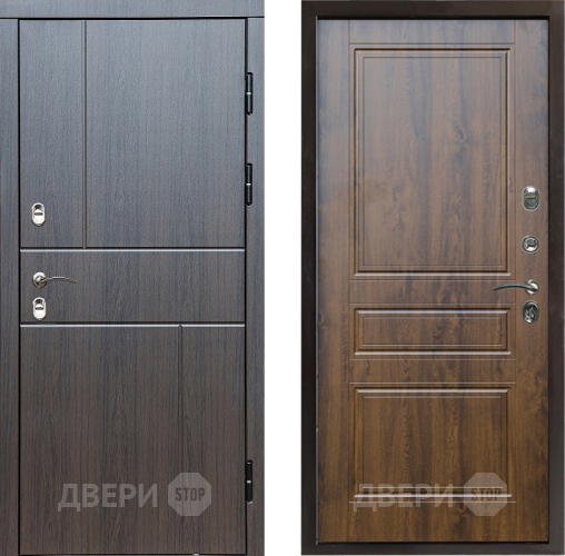 Входная металлическая Дверь Престиж TERMO с терморазрывом Горизонт Венге Классика Дуб