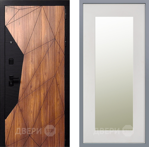 Дверь Заводские двери Морра Зеркало Модерн Белый софт