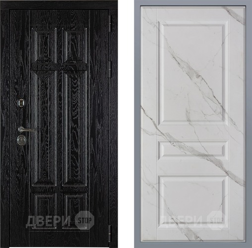 Дверь Заводские двери Мюнхен Стокгольм Мрамор белый