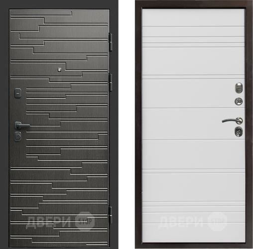 Входная металлическая Дверь Престиж Rivera Line Белый