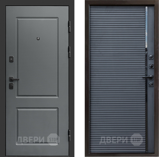 Входная металлическая Дверь Престиж Verona Porte Черный кварц