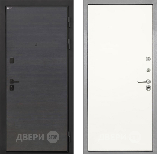 Входная металлическая Дверь Интекрон (INTECRON) Профит Black Эковенге Гладкая Слоновая кость