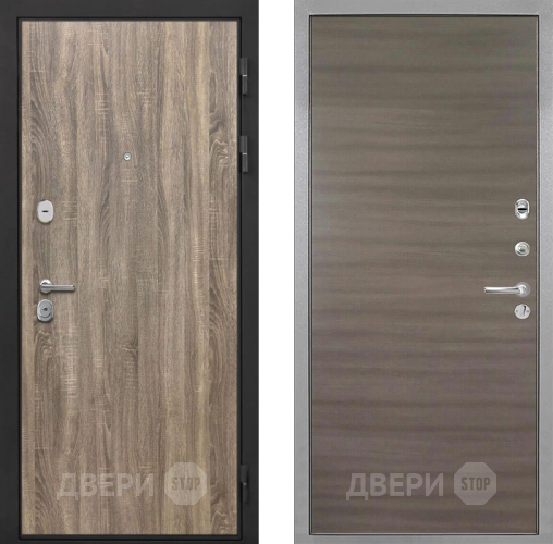 Входная металлическая Дверь Интекрон (INTECRON) Гектор Дуб Турин Гладкая Дуб тоскано поперечный