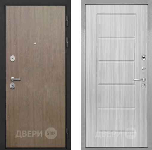 Входная металлическая Дверь Интекрон (INTECRON) Гектор Венге Коричневый ФЛ-39 Сандал белый