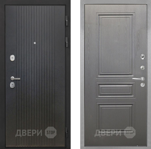 Входная металлическая Дверь Интекрон (INTECRON) Гектор ФЛ-295 ФЛ-243 Графит вуд дуб