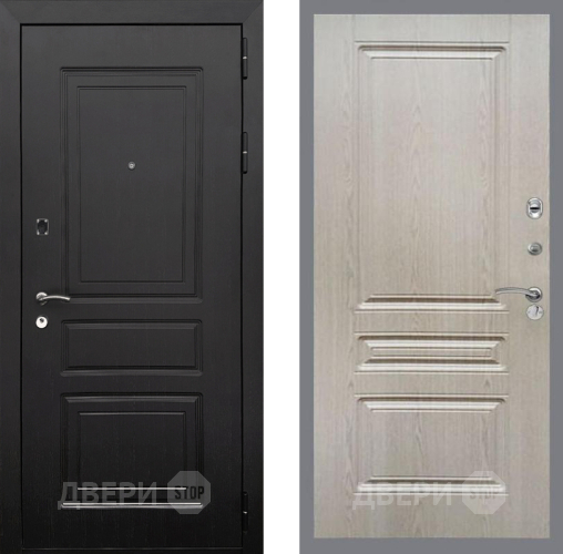 Входная металлическая Дверь Рекс (REX) 6 Венге FL-243 Беленый дуб