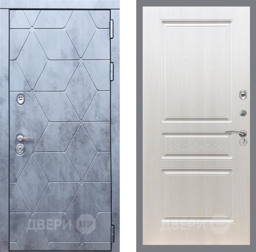 Входная металлическая Дверь Рекс (REX) 28 FL-243 Лиственница беж