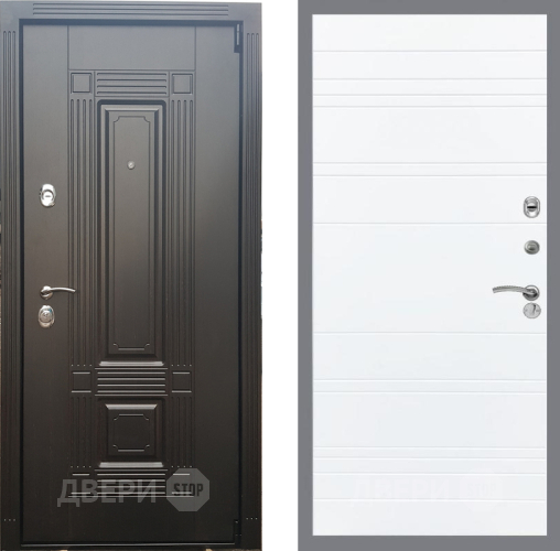 Входная металлическая Дверь Рекс (REX) 9 Line Силк Сноу