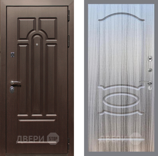 Дверь Рекс (REX) Эврика FL-128 Сандал грей