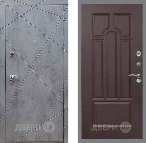 Входная металлическая Дверь Рекс (REX) 13 Бетон Темный FL-58 Венге
