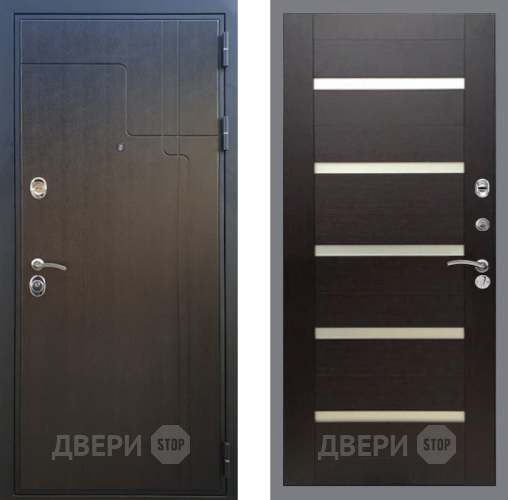 Дверь Рекс (REX) Премиум-246 СБ-14 стекло белое венге поперечный