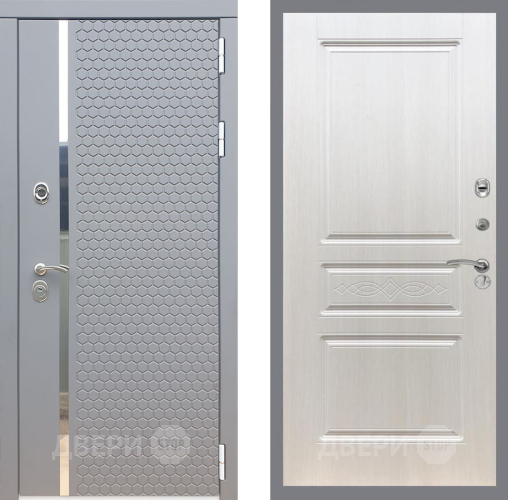 Входная металлическая Дверь Рекс (REX) 24 FL-243 Лиственница беж