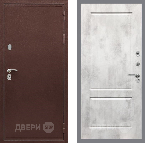 Входная металлическая Дверь Рекс (REX) 5 металл 3 мм FL-117 Бетон светлый