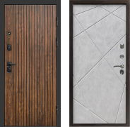 Дверь Престиж Tvist Лучи Бетон светлый 860х2050 мм