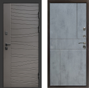 Дверь Престиж Siciliya Горизонт Бетон темный 860х2050 мм