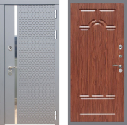 Дверь Рекс (REX) 24 FL-58 орех тисненый 860х2050 мм